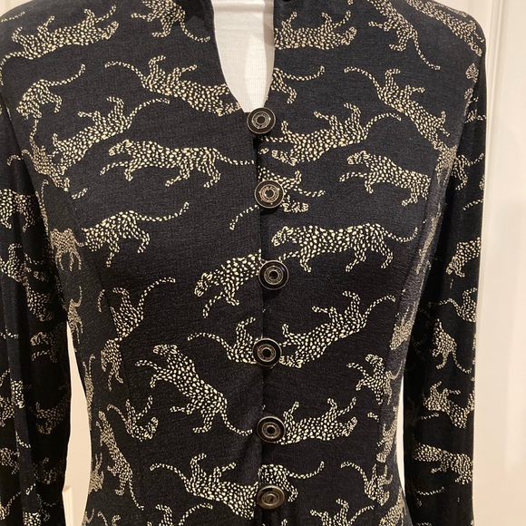 Cache two piece pant set long line split top tuxedo - Picture 5 of 15